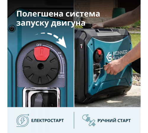 Инверторный газобензиновый генератор KS 4000iEG S