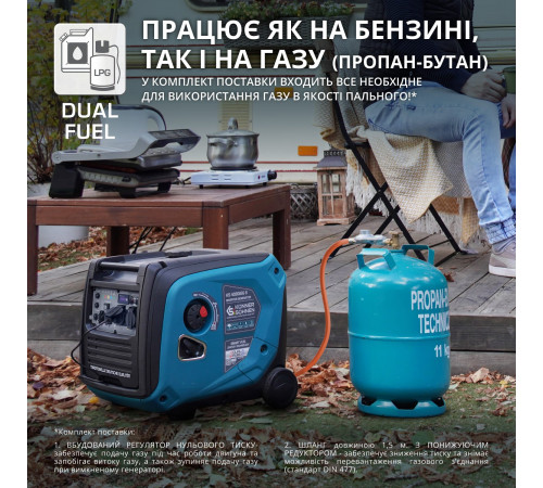 Інверторний газобензиновий генератор KS 4000iEG S