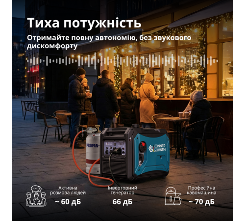 Инверторный газобензиновый генератор KS 4000iEG S