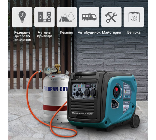 Інверторний газобензиновий генератор KS 4000iEG S