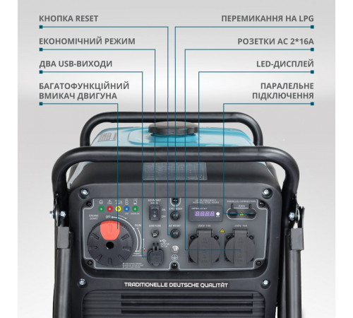 Инверторный газобензиновый генератор KS 4100iEG