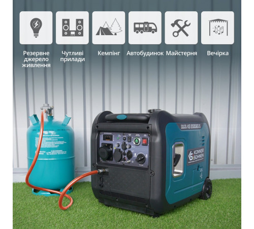 Инверторный газобензиновый генератор KS 5500iEG S