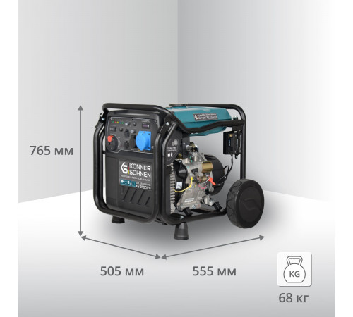 Инверторный газобензиновый генератор KS 8100iEG