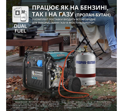 Инверторный газобензиновый генератор KS 8100iEG