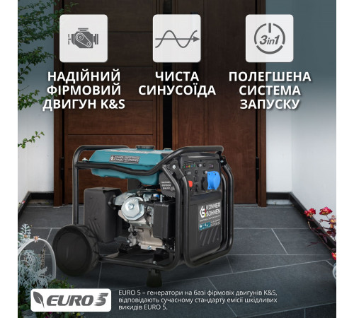 Инверторный газобензиновый генератор KS 8100iEG