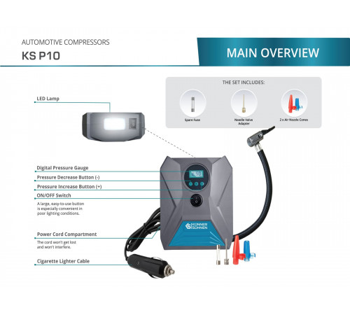 Автомобільний компресор KS P10