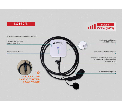 Зарядна станція для електромобіля KS P32/3
