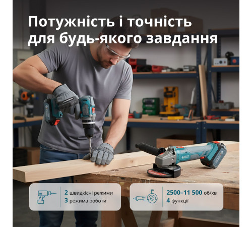 Бездротовий Майстер-набір KS IDAGB 20V SET 1