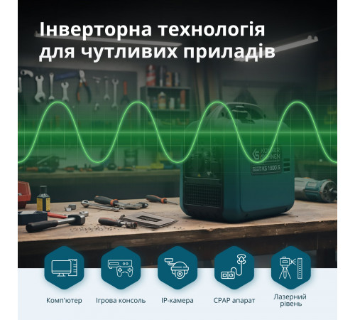 Інверторний генератор KS 1900i S