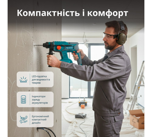 Набір акумуляторного електроінструменту 3-в-1 KS RHAGD 20V SET 3