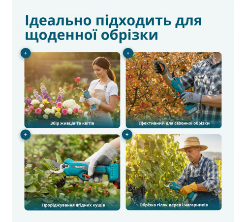 Акумуляторний секатор KS CPS20V-32 Case