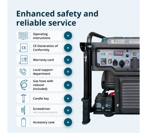 Інверторний генератор KS 6500iEG (бензин/газ)