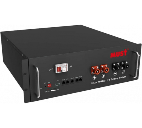 Акумуляторна батарея LP18-48100 Must (LiFePO4 51,2V 100Ah 5,12kWh)