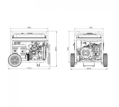 Генератор бензиновий GENERGY TURBO 5000 5,5 кВт