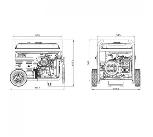 Генератор бензиновий GENERGY TURBO 7000 7 кВт