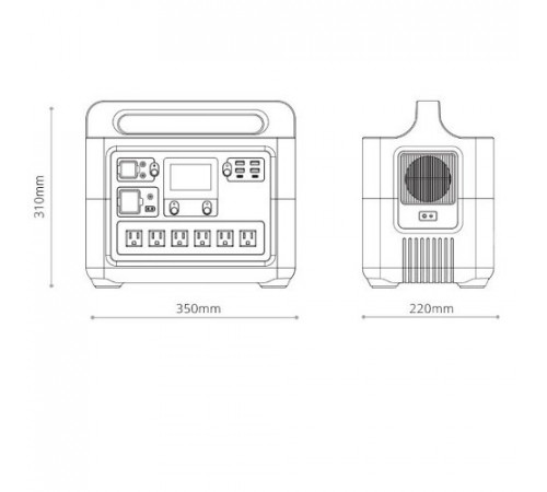 Зарядна станція GENERGY ZERO GZE-1210 1228 Вт/год