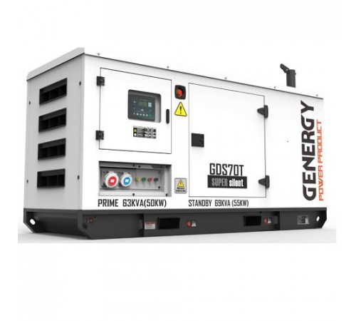 Генератор дизельный GENERGY GDS70T 55 кВт