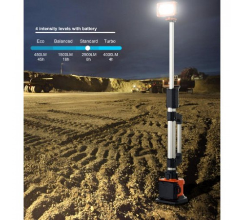 Світлова щогла акумуляторна GENERGY LED TOWER DIRECT 100 4000Лм 1,4м