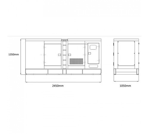 Генератор дизельний GENERGY GDS130T 101 кВт Уцінка