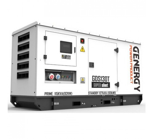 Генератор дизельний GENERGY GDS130T 101 кВт Уцінка