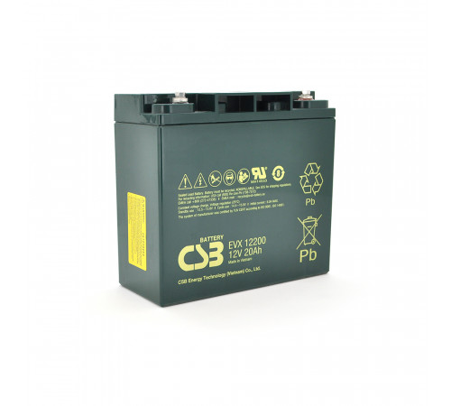Акумуляторна батарея CSB EVX12200, 12V 20Ah (181х77х167 мм), Q4/192 Акумуляторна батарея CSB EVX12200, 12V 20Ah (181х77х167 мм), Q4/192