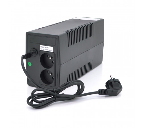 ДБЖ Qoltec QLT1000 (600W) Proxima-L, LED, AVR, 3st, 2xSCHUKO socket, 1x12V9Ah, metal Case