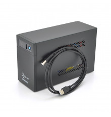 ДБЖ Ritar E-RTM-LI-800 (480W), LCD, AVR, 3st, 2xSCHUKO socket, АКБ LiFePO4x12V77Wh, Metal Case (225*85*141) 3,3кг (300*278*440)