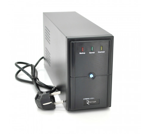 ДБЖ Ritar E-RTM650L-U (390W) ELF-L, LED, AVR, 2st, USB, 2xSCHUKO socket, 1x12V7Ah, metal Case Q4 (370*130*210) 4,8 кг (310*85*140) ДБЖ Ritar E-RTM650L-U (390W) ELF-L, LED, AVR, 2st, USB, 2xSCHUKO socket, 1x12V7Ah, metal Case Q4 (370*130*210) 4,8 кг (310*85*140)