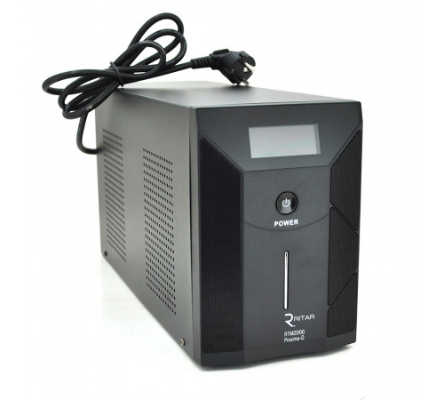 ДБЖ Ritar RTM2000 (1200W) Proxima-D LCD, AVR, 2st, 3xSCHUKO socket, 4x12V7,5Ah, metal Case ДБЖ Ritar RTM2000 (1200W) Proxima-D LCD, AVR, 2st, 3xSCHUKO socket, 4x12V7,5Ah, metal Case