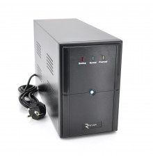 ДБЖ Ritar E-RTM600L-U (360W) ELF-L, LED, AVR, 2st, USB, 2xSCHUKO socket, 1x12V7Ah, metal Case  Q4 (370*130*210) 4,8 кг (310*85*140)