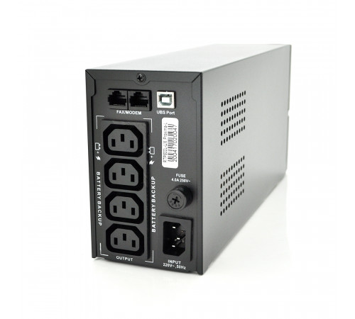 ДБЖ Ritar RTP600L-UX-IEC (360W) Proxima-L, LED, AVR, 3st, USB, 4xIEC-320 C14, 145-290Vac, 1x12V7Ah, plastik Case (314 x 97 X 143) 4,6 кг Q4
