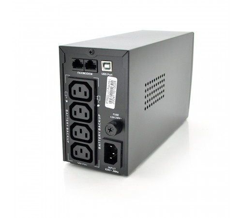 ДБЖ Ritar RTP500L-UX-IEC (300W) Proxima-L, LED, AVR, 3st, USB, 4xIEC-320 C14, 145-290Vac, 1x12V4.5Ah, plastik Case (314 x 97 X 143) 4 кг Q4