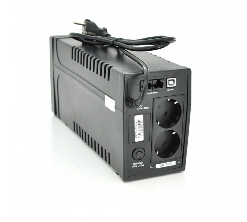 ДБЖ Ritar RTP650L-U (390W) Proxima-L, LED, AVR, 2st, USB, 2xSCHUKO socket, 1x12V7Ah, plastik Case ( 340 x 140 X 205) 4.7 кг Q4
