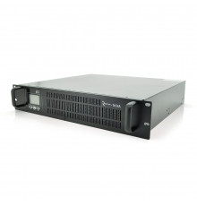 ДБЖ з правильною синусоїдою ONLINE Ritar RT-1KS-LCD, RACK 1000VA (900Вт), 24В, Вбудована батарея 12V 7,5Ah х 2шт  (482*440*87)