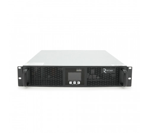 ИБП з правильною синусоїдою ONLINE Ritar RT-6KL-LCD, RACK 6000VA (5400Вт), 192В, Струм макс. 5A, під зовнішній АКБ, (482*600*130)