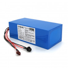 Аккумуляторная литиевая батарея QiSuo 36V 15A с элементами Li-ion 18650, DC: 5.5x2.1мама + разъем T-2HQмама