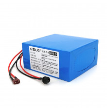 Аккумуляторная батарея литиевая QiSuo 24V 20A с элементами Li-ion 18650, DC: 5.5x2.1мама + разъем T-2HQмама