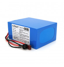 Аккумуляторная литиевая батарея QiSuo 24V 18A с элементами Li-ion 18650, DC: 5.5x2.1мама + разъем T-2HQмама