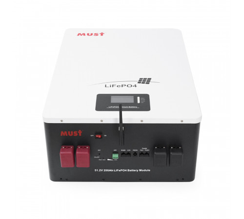 Акумуляторна батарея Must LiFePO4 LP16-48200 51.2V 200Ah, 10,24kWh, BMS100A@16S, CAN2.0/RS232/RS485, 6000 cycles, 625x442x250, 80kg