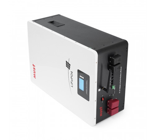 Акумуляторна батарея Must LiFePO4 LP16-48200 51.2V 200Ah, 10,24kWh, BMS100A@16S, CAN2.0/RS232/RS485, 6000 cycles, 625x442x250, 80kg