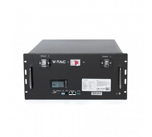 Акумуляторна батарея V-TAC LiFePO4 48V 200Аh 9,6kWh,(100/100A) 445x244x500mm, 78kg