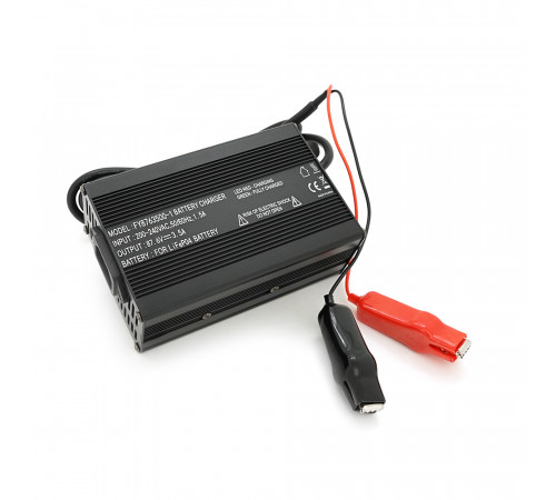 Зарядний пристрій для акумуляторів LiFePo4 72V(87,6V),24S,3,5A,+ крокодили,135x90x50mm