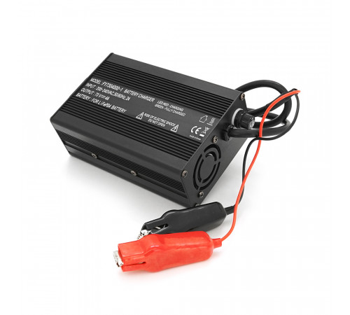 Зарядное устройство для аккумуляторов LiFePo4 60V(73V),20S,4A, + крокодилы,135x90x50mm