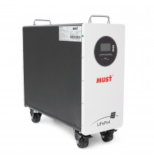 Акумуляторна батарея  Must LiFePO4 LP21-48300  51.2V 300Ah 15,36KWh BMS200A@16S, CAN2&RS232&RS485,WI-FI,IP21 6000 cycles 733*260*635mm, 120KG