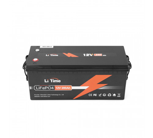 Акумуляторна батарея LiFePO4 Litime 12V 200Ah, 2560Wh, BMS 100A, 532*207*215мм