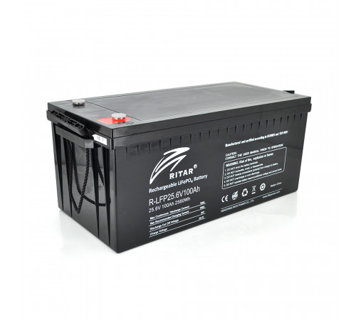 Аккумуляторная батарея Ritar LiFePO4 25,6V 100Ah 2560Wh ( 522 х 240 х 219 (224) ) Q1