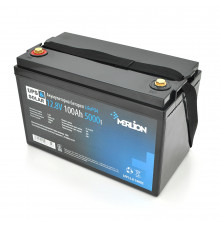 Літій-залізо-фосфатний акумулятор Merlion LiFePO4 12.8V 100AH,(330x173x220), до 5000 циклів