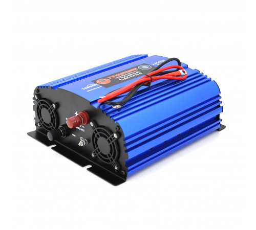 Инвертор напряжения Tommatech MS-1200, 24V/220V, 1200W с апроксимированной синусоидой, 2Shuko, USB, клеммные провода, 2 предохранителя, Q4