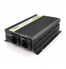 Інвертор напруги ORBUS ORMS24-1800 (1800Вт), 24/220V, approximated, 2 Shuko, клемні дроти, 5 запобіжників, Box.Q20