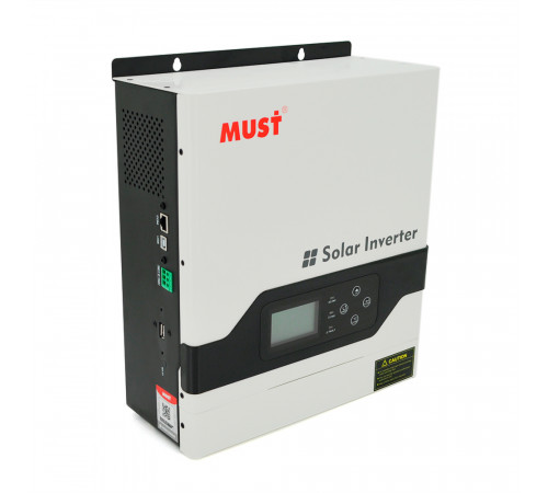 Гiбрiдне ДБЖ MUST PV18-3024VPM, 3000W, 24V, ток заряда 20/30A, 160-275V, MPPT (60А, 100-145 Vdc) Гiбрiдне ДБЖ MUST PV18-3024VPM, 3000W, 24V, ток заряда 20/30A, 160-275V, MPPT (60А, 100-145 Vdc)